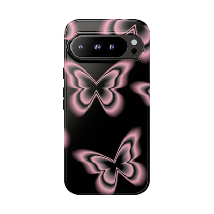Pink Butterfly Tough Phone Case