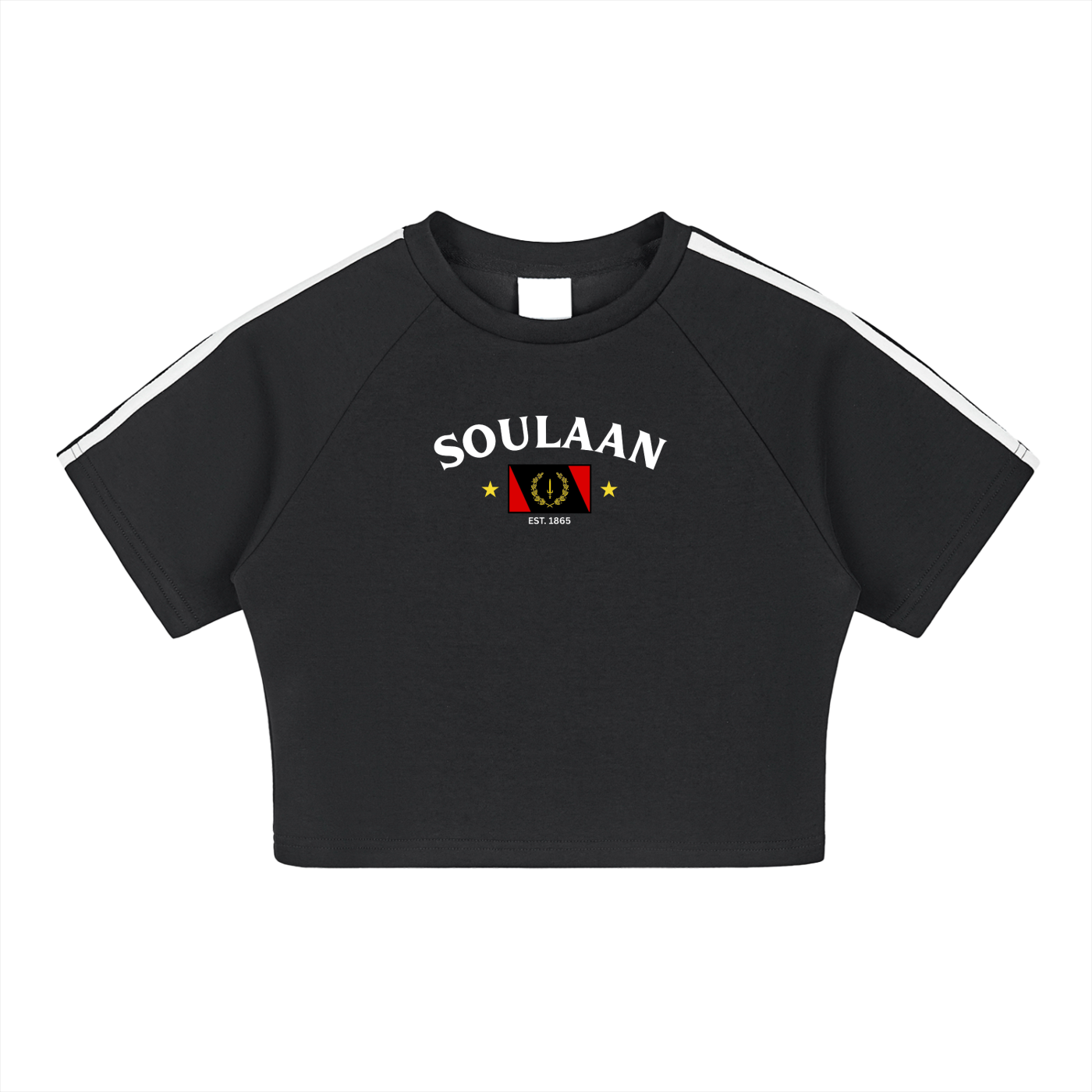 Soulaan Pride Performance Crop Top - Black