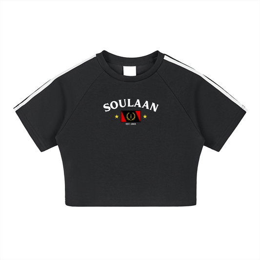 Soulaan Pride Performance Crop Top - Black