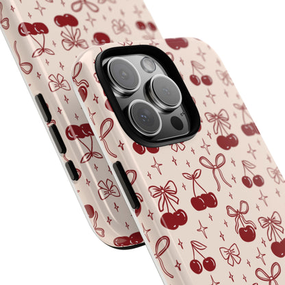 Cherry Bow Tough Phone Case