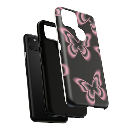 Pink Butterfly Tough Phone Case