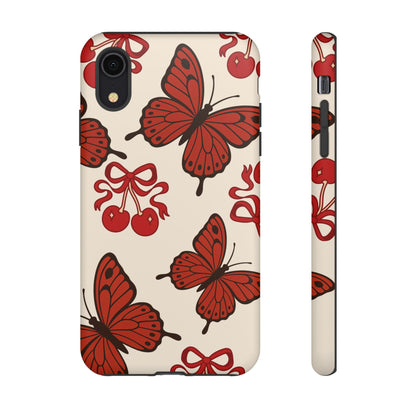 Butterfly Cherry Tough Phone Case