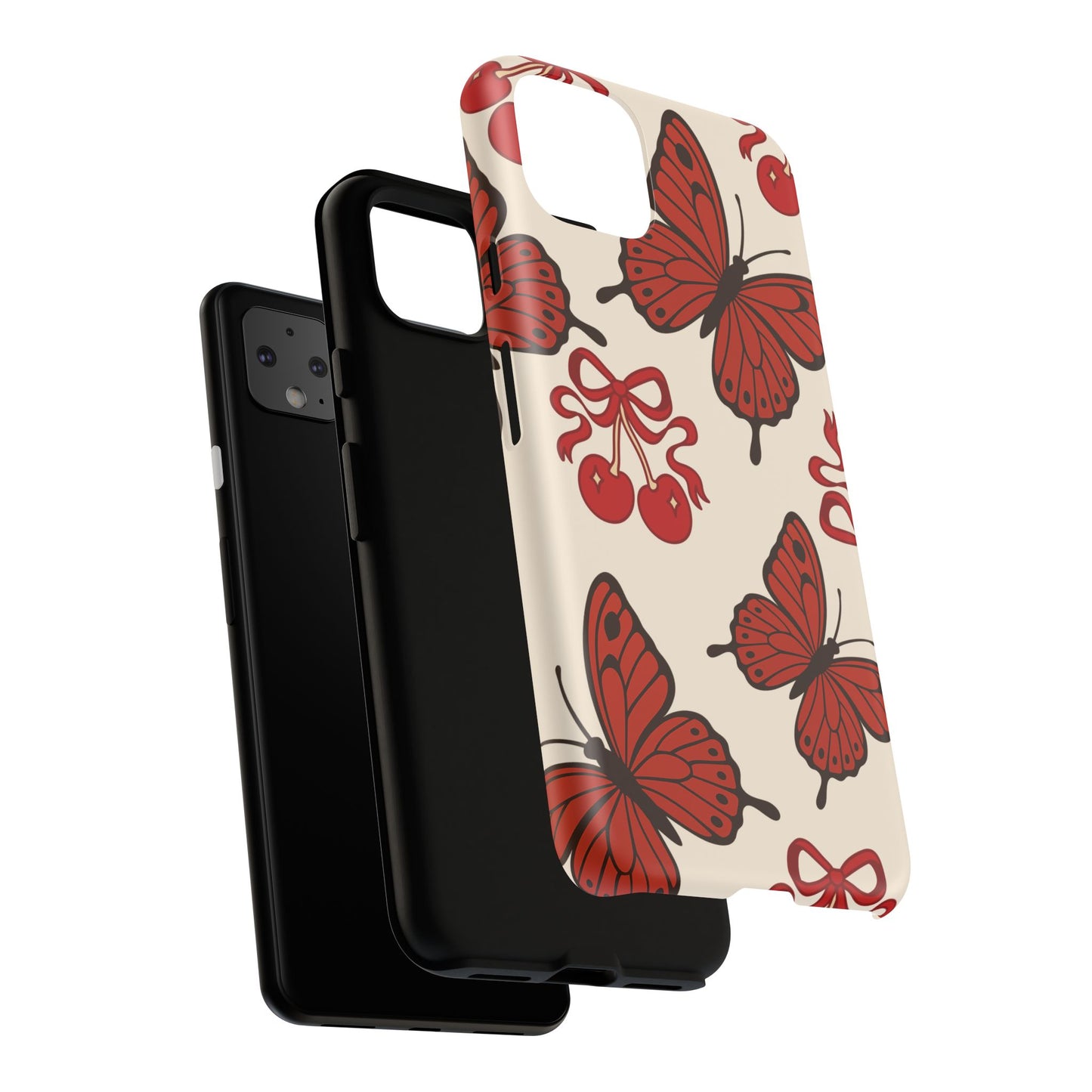 Butterfly Cherry Tough Phone Case