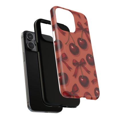 Cherries and Bows Tough Magnetic Case