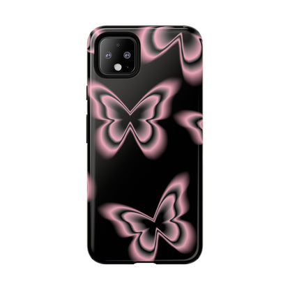 Pink Butterfly Tough Phone Case