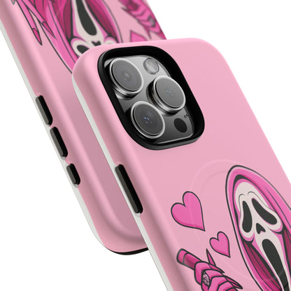 Pink Ghost Tough Magnetic Phone Case