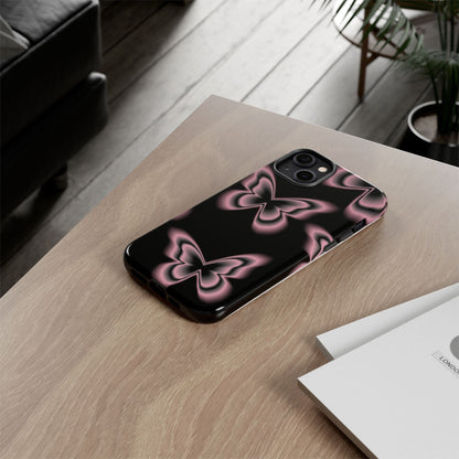 Pink Butterfly Tough Phone Case