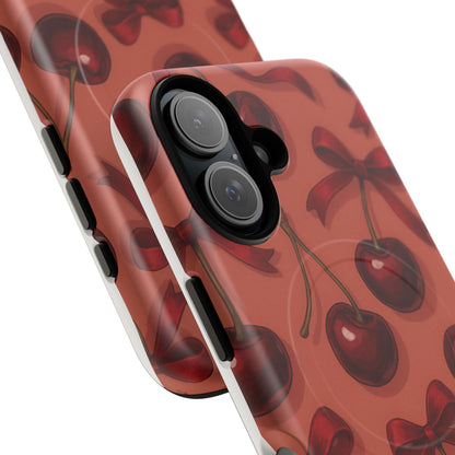 Cherries and Bows Tough Magnetic Case