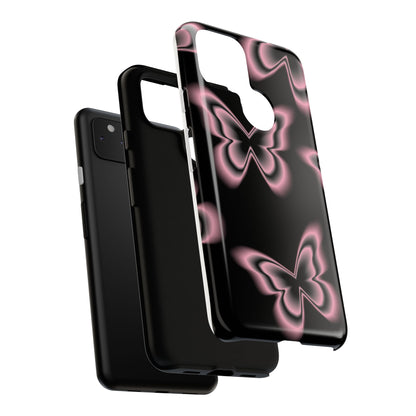 Pink Butterfly Tough Phone Case