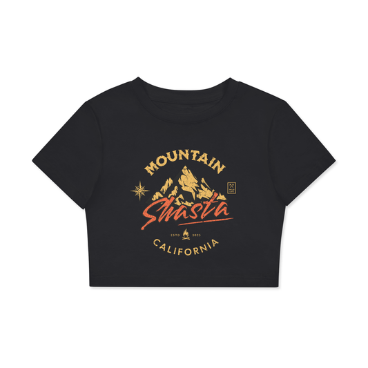 Mt. Shasta ,Mt. Shasta Baby tee,Mt. Shasta Crop top,Vintage crop top ,California crop top 
