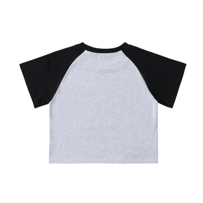 28 Raglan Sleeve Crop Top