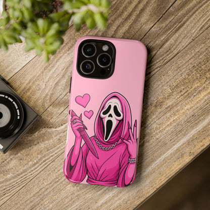 Pink Ghost Tough Phone Case