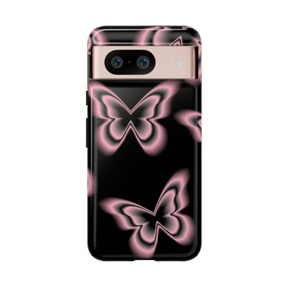 Pink Butterfly Tough Phone Case