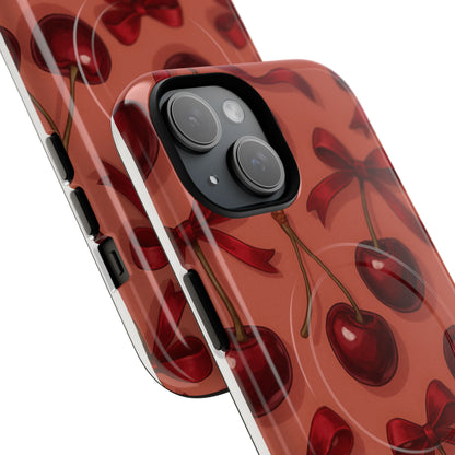 Cherries and Bows Tough Magnetic Case