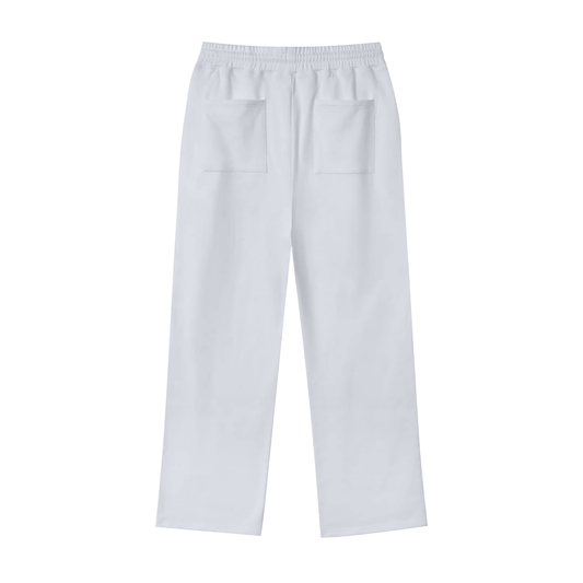 Unisex 100% Cotton Fleece Straight Wide Leg Jogger