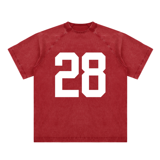 28 Vintage Washed Raglan T-Shirt