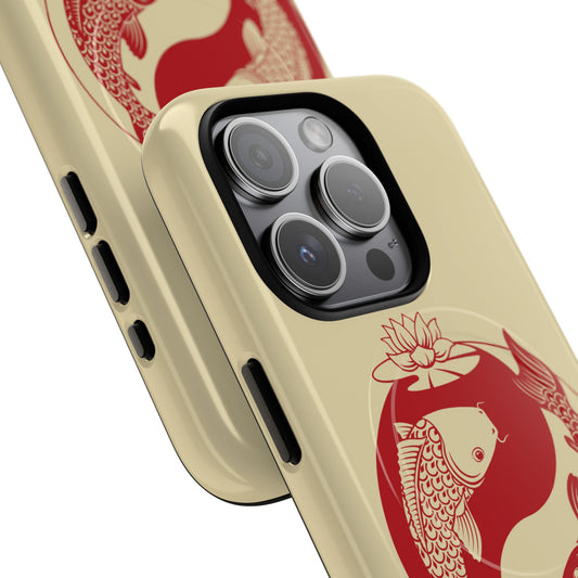 Yin Yang Koi Fish Tough Magnetic Phone Case