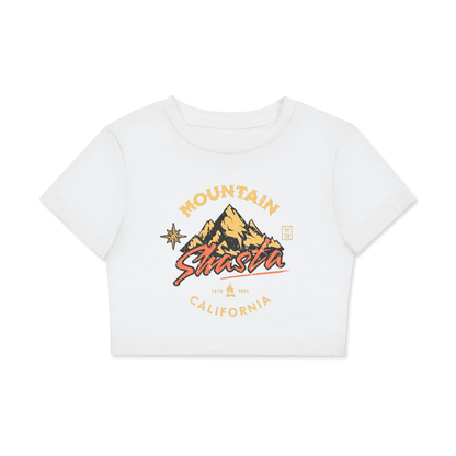 Mt. Shasta ,Mt. Shasta Baby tee,Mt. Shasta Crop top,Vintage crop top ,California crop top 