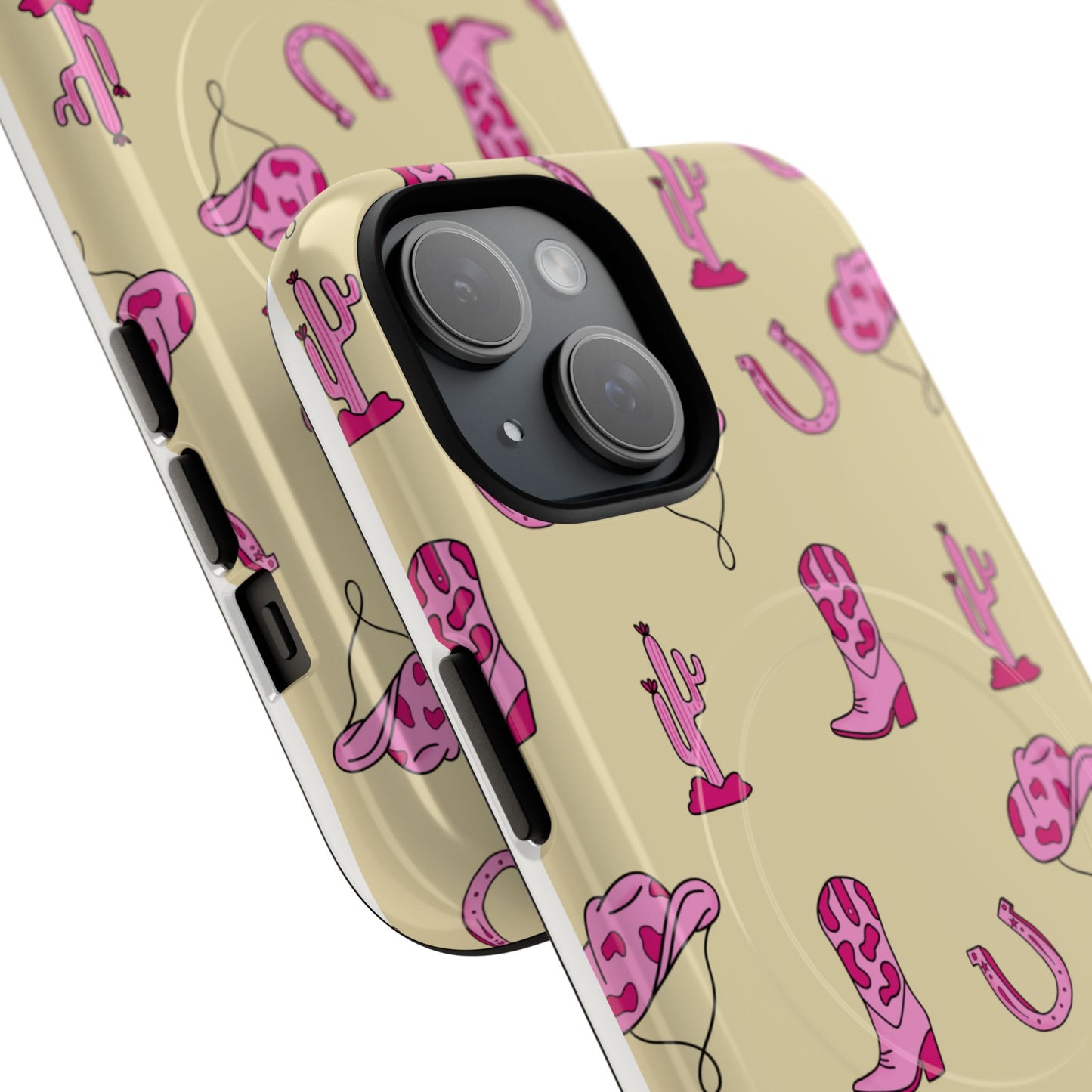 Pink Western-Themed Tough Magnetic Case
