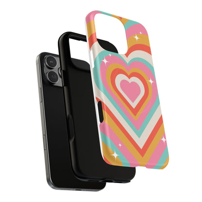 Colorful Heart Tough Magnetic Case