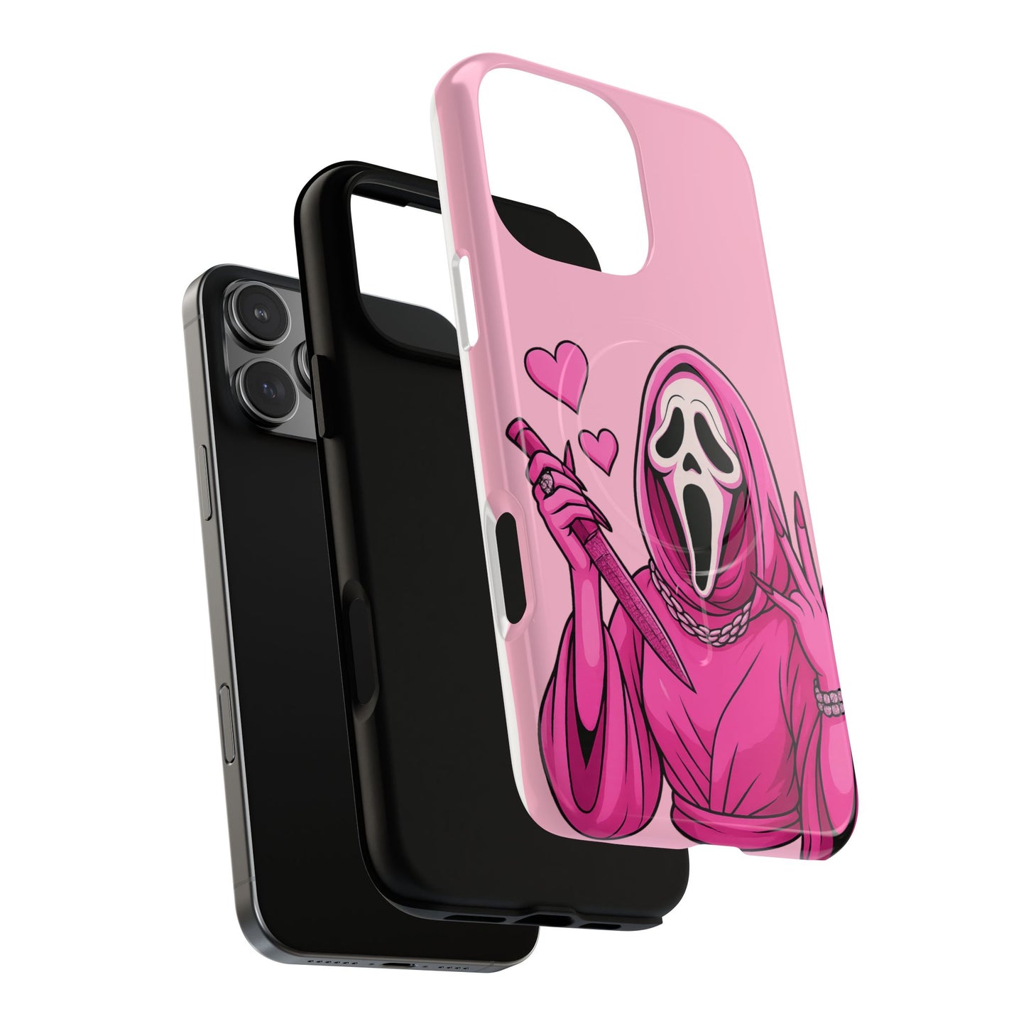 Pink Ghost Tough Magnetic Phone Case