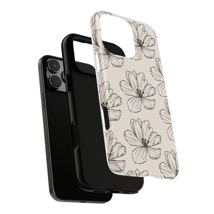Artsy Floral Tough Phone Case