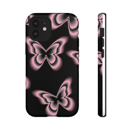 Pink Butterfly Tough Phone Case