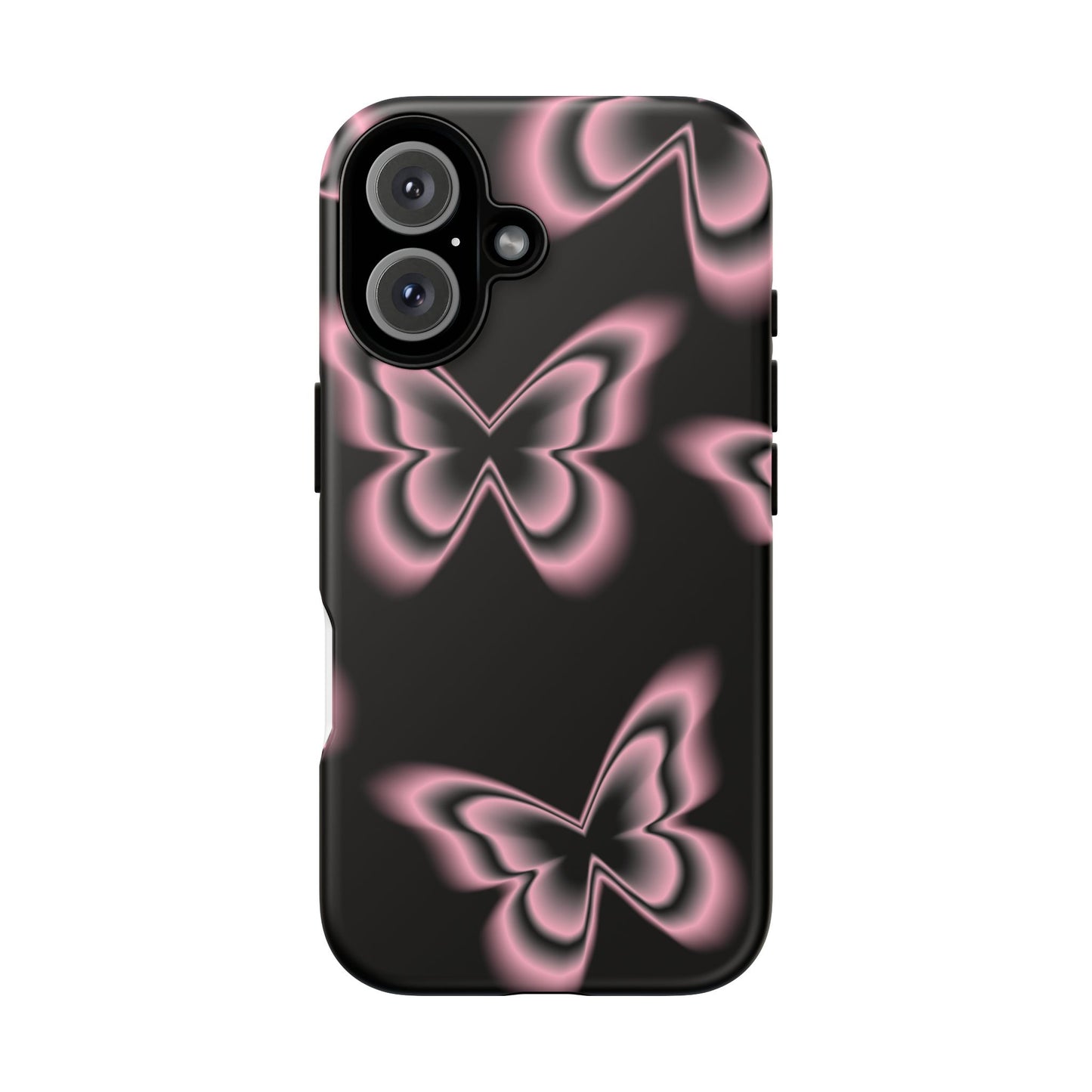 Pink Butterfly Tough Phone Case
