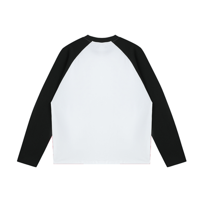 Men's Color-Blocked Raglan Long-Sleeve T-Shirt