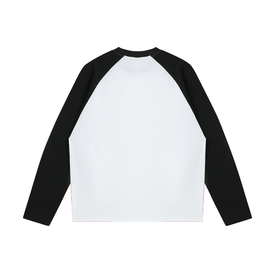 Men's Color-Blocked Raglan Long-Sleeve T-Shirt
