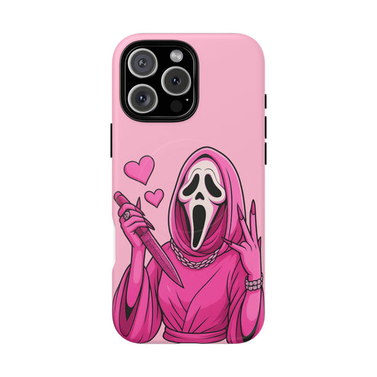 Pink Ghost Tough Magnetic Phone Case