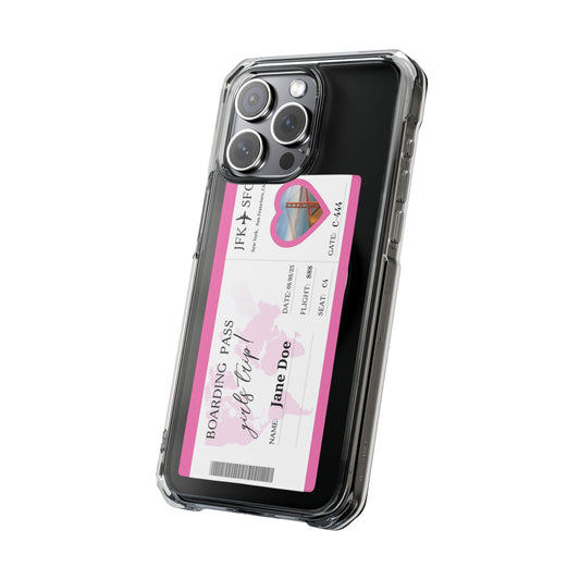 Personalized Travel Clear Magnetic Impact Case