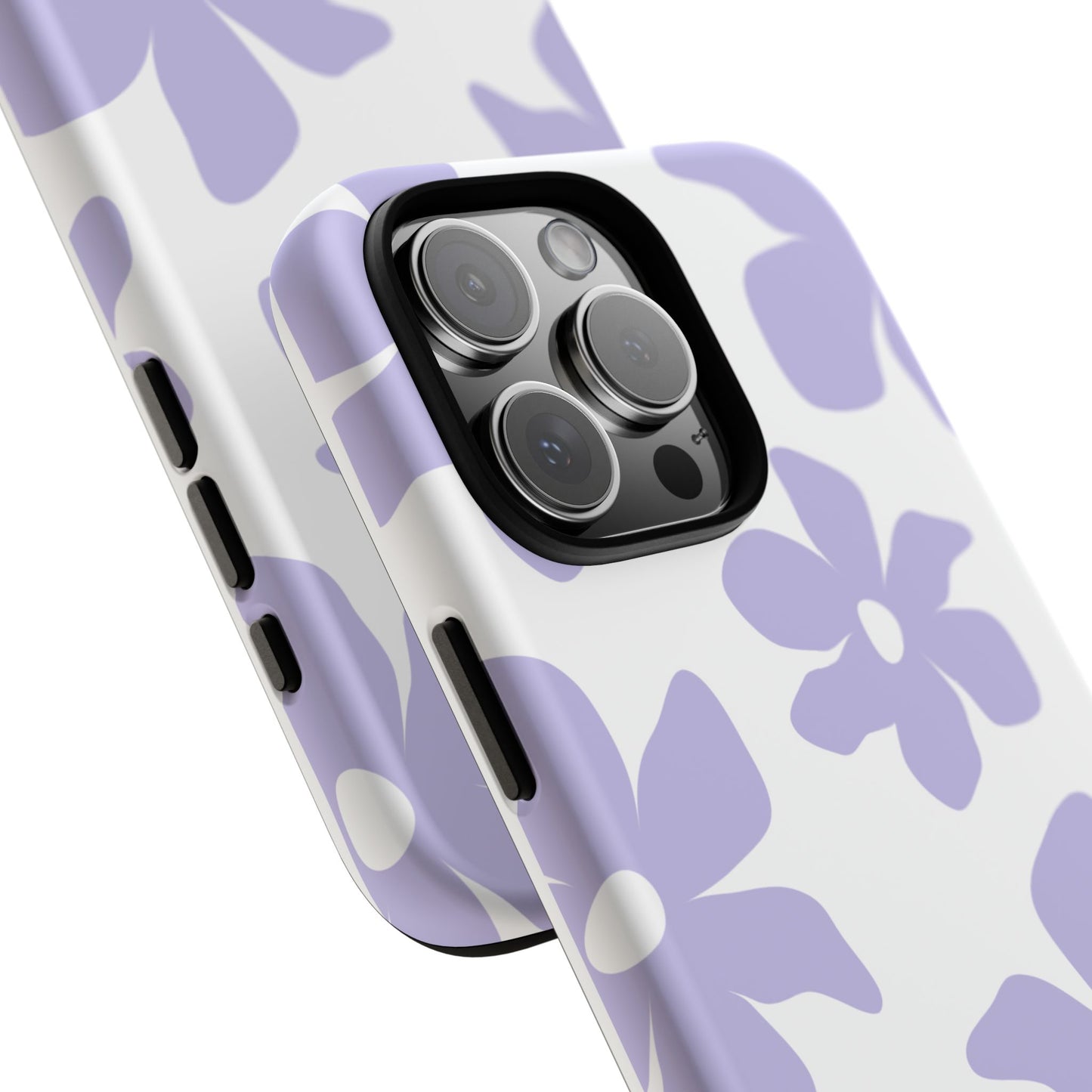 Purple Floral Tough Phone Case