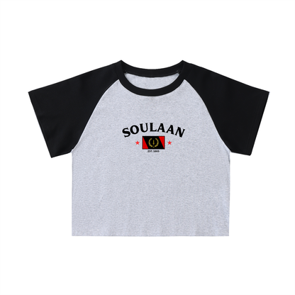 Soulaan Pride Raglan Sleeve Crop Top