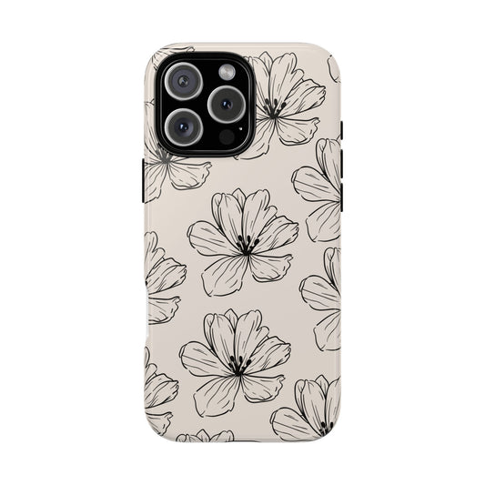Artsy Floral Tough Phone Case