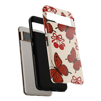 Butterfly Cherry Tough Phone Case