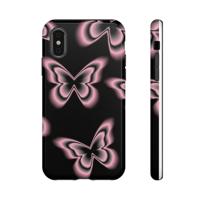 Pink Butterfly Tough Phone Case