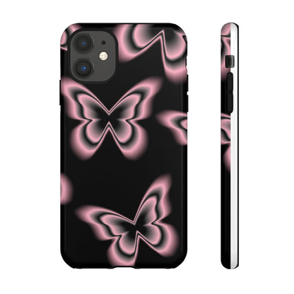 Pink Butterfly Tough Phone Case