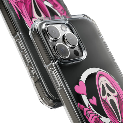 Pink Ghost Clear Magnetic Impact Case