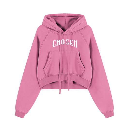 Chosen Snow Washed Cropped Hoodie