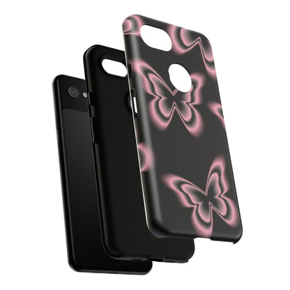 Pink Butterfly Tough Phone Case