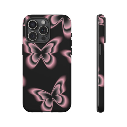 Pink Butterfly Tough Phone Case