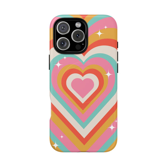 Colorful Heart Tough Magnetic Case