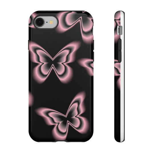 Pink Butterfly Tough Phone Case