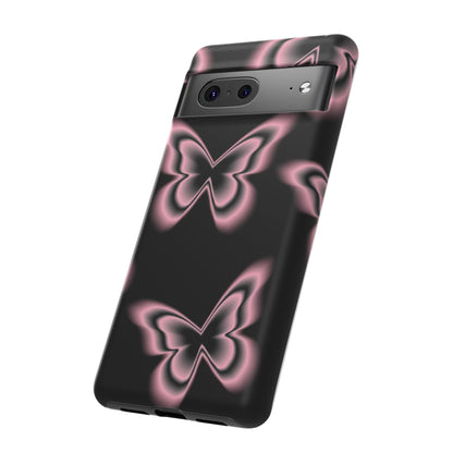 Pink Butterfly Tough Phone Case