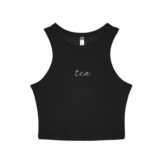Tea Embroidered Racer Tank