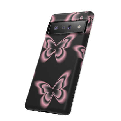 Pink Butterfly Tough Phone Case
