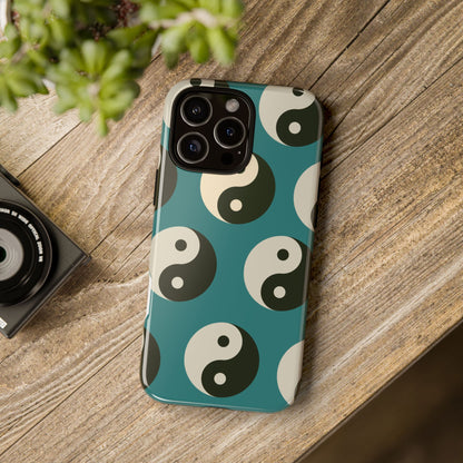 Blue Yin Yang Tough Phone Case