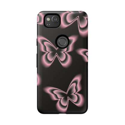 Pink Butterfly Tough Phone Case