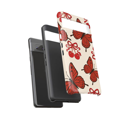 Butterfly Cherry Tough Phone Case